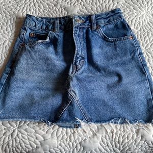 Topshop MotoDenim Skirt